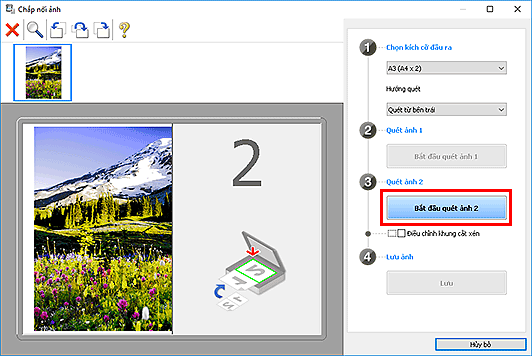 hình: Cửa sổ Chắp nối ảnh